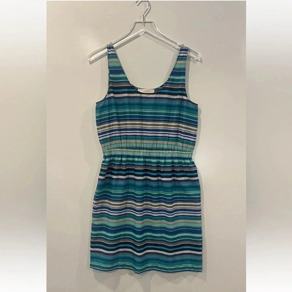 Ann Taylor LOFT Striped Sleeveless Dress Womens Size Medium (607) - Picture 1 of 4